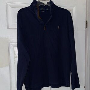 Polo by Ralph Lauren Men's Navy Zip-Up Sweater